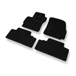 Tapis de Sol Velours adapté pour Mazda 5 I Monospace (2006-2010) - Premium tapis de voiture - noir