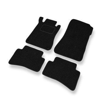 Tapis de Sol Feutres adapté pour Mercedes-Benz Classe C W203 (2000-2007) - tapis de voiture - noir