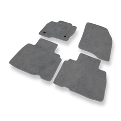 Tapis de Sol Velours adapté pour Ford Edge SUV (2016-2020) - Premium tapis de voiture - gris
