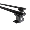 Barres de toit en aluminium adapté pour Opel Vivaro A Van (2007-2014) - Porte-Bagages de Voiture noir - points de montage - (suivant le modèle de voiture ils peuvent se situer à différents endroits)