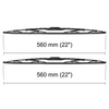 Balais d'essuie-glace de pare-brise adaptés pour Mercedes-Benz SLK R170 Roadster (09.1996-03.2004) - balais standard