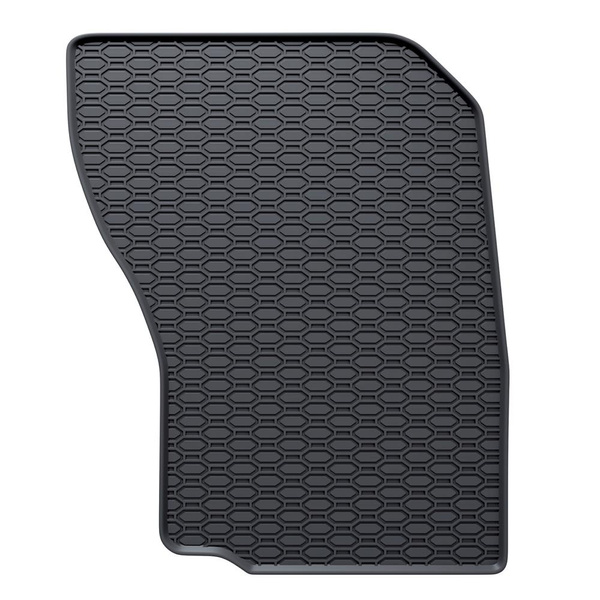 Tapis de sol en caoutchouc adapté pour Mitsubishi Outlander III SUV (2012-2022) - tapis de voiture - noir - 4 pcs.