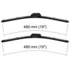 Balais d'essuie-glace de pare-brise adaptés pour Honda CR-V I SUV (10.1995-07.2002) - balais plat