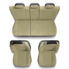 Housses de siège adaptées pour Alfa Romeo 166 I, II, III (1998-2007) - housse siege voiture universelles - couverture siege - PG-3