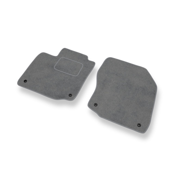 Tapis de Sol Velours adapté pour Honda Civic IX Coupé, Hayon, Berline, Tourer (2012-2017) 3 portes, 5 portes - Premium tapis de voiture - gris