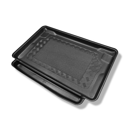 Tapis de coffre adapté pour Mini Clubman II Break (10.2015-....) - bac de coffre - protection de coffre voiture - coffre inférieur (pour le rangement sous le plancher du coffre)