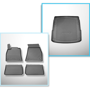 Kit tapis de coffre et tapis de voiture TPE pour: Audi e-tron SUV, Sportback (05