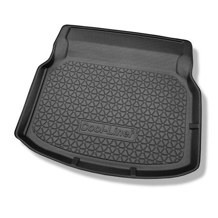 Tapis de coffre adapté pour Mercedes-Benz Classe C W204 Coupé (06.2011-12.2015) - bac de coffre - protection de coffre voiture - sièges arrière rabattables ; sans cavité gauche