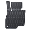 Tapis de sol en caoutchouc adapté pour Mazda 6 III Berline (2012-....) - tapis de voiture - noir - 4 pcs.