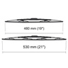 Balais d'essuie-glace de pare-brise adaptés pour Alfa Romeo 155 Berline (02.1992-04.1997) - balais standard