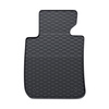 Tapis de sol en caoutchouc adapté pour BMW 3 E90, E91 Berline, Touring (2004-2013) - tapis de voiture - noir - 4 pcs.