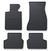 Tapis de sol en caoutchouc adapté pour BMW 5 G30, G31 Berline, Touring (2017-2024) - tapis de voiture - noir - 4 pcs.