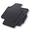 Tapis de sol en caoutchouc adapté pour Volkswagen Polo V (2009-2017) - tapis de voiture - noir