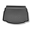 Tapis de coffre adapté pour Volkswagen Golf VII Hayon (10.2012-12.2019) - bac de coffre - protection de coffre voiture - avec roue de secours à usage temporaire / kit de réparation ; sur le coffre supérieur et inférieur