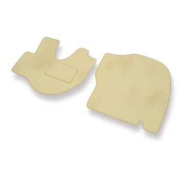 Tapis de Sol Velours adapté pour Hyundai H100 (1992-2006) - Premium tapis de voiture - beige