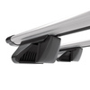 Barres de toit en aluminium adapté pour Toyota Verso Monospace (2009-2018) - Porte-Bagages de Voiture argent - rails