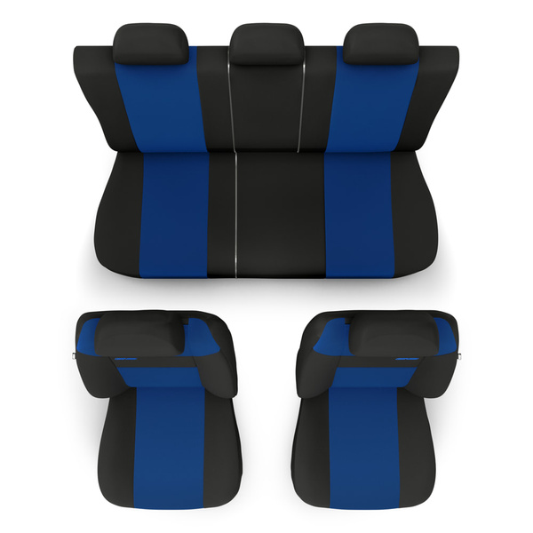 Housses de siège adaptées pour Hyundai Atos I, II (1997-2008) - housse siege voiture universelles - couverture siege - RSL-BL