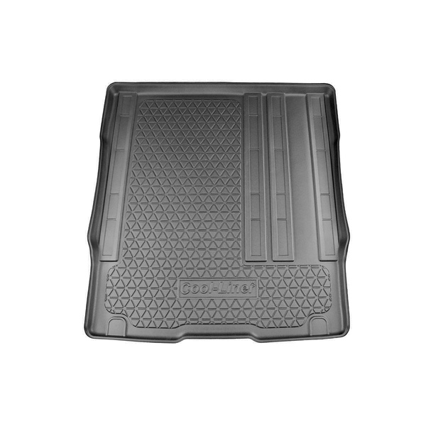 Tapis de coffre adapté pour Opel Vivaro-e Van (11.2020-....) - bac de coffre - protection de coffre voiture - derriere 2e rangée de sieges; sièges sur rails; empattement court