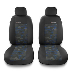 Housses de siège avant adaptées pour Audi A4 B5, B6, B7, B8, B9 (1995-2024) - housse siege voiture universelles - couverture siege conducteur - 2UNE-BL