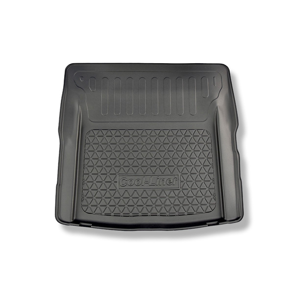 Tapis de coffre adapté pour Volvo S60 III Berline (10.2018-....) - bac de coffre - protection de coffre voiture - coffre inférieur; avec plancher double du coffre; non pour version Plug-in hybride