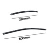 Balais d'essuie-glace de pare-brise adaptés pour Nissan Qashqai I Crossover (12.2006-12.2013) - balais plat