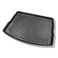 Tapis de coffre adapté pour Hyundai i30 III PD Hayon (02.2017-....) - bac de coffre - protection de coffre voiture - coffre supérieur; avec plancher deux niveaux du coffre; non pour 48V-Hybrid; sans caisson de graves