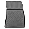Tapis de sol en TPE adapté pour Mercedes-Benz Classe A W177, V177 Hayon, Berline (05.2018-....) - aussi pour la version hybride - tapis de voiture - noir