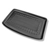 Tapis de coffre adapté pour Kia Stonic SUV (10.2017-....) - bac de coffre - protection de coffre voiture - coffre supérieur; modèles avec plancher amovible du coffre; non pour version hybride