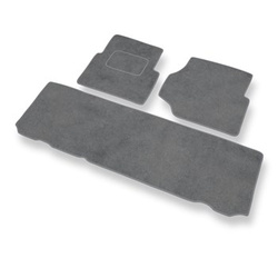 Tapis de Sol Velours adapté pour Land Rover Defender II SUV (1990-2007) - Premium tapis de voiture - gris
