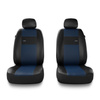 Housses de siège adaptées pour Peugeot 208 I, II (2012-....) - housse siege voiture universelles - couverture siege - 2XL-BL