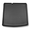 Tapis de coffre adapté pour Skoda Enyaq iV SUV, Coupé (04.2021-....) - bac de coffre - protection de coffre voiture - coffre inférieur; modèles sans plancher amovible du coffre