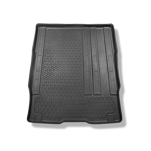 Tapis de coffre adapté pour Toyota Proace Verso Van (01.2016-....) - bac de coffre - protection de coffre voiture - derriere 2e rangée de sieges; empattement long; aussi pour la version électrique