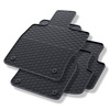 Tapis de sol en caoutchouc adapté pour Audi A3 8Y Sportback (2020-....) - tapis de voiture - noir - 4 pcs.