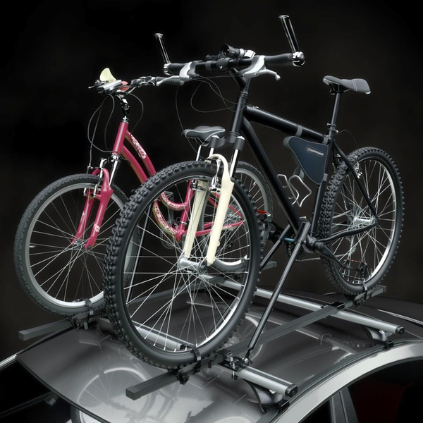 2x Porte-vélo de toit en acier - 2xM-04