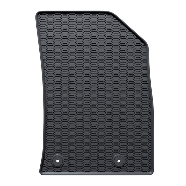 Tapis de sol en caoutchouc adapté pour Opel Crossland X SUV (2017-2021) - tapis de voiture - noir - 4 pcs.