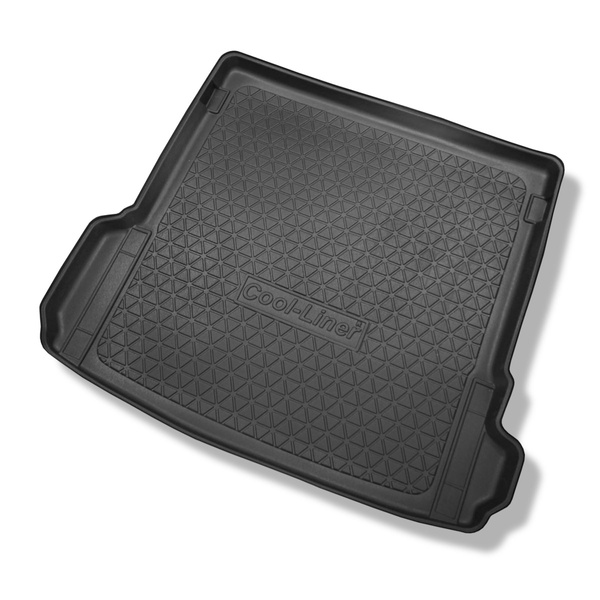 Tapis de coffre adapté pour Audi Q7 4M SUV (06.2015-....) - bac de coffre - protection de coffre voiture - 5/7 places (3e rangée abaissée); également pour les modeles avec rails de fixation