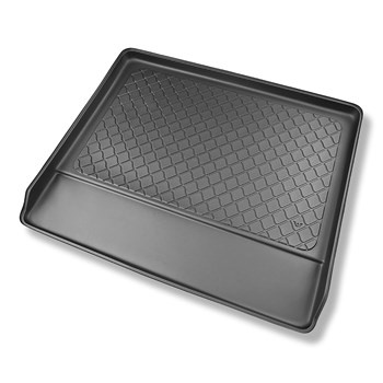 Tapis de coffre adapté pour Jeep Commander XK SUV (2006-2010) - bac de coffre - protection de coffre voiture - 7 places; 3me rangée abaissée