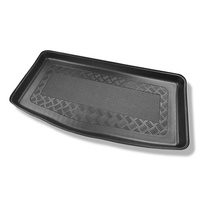 Tapis de coffre adapté pour Kia Picanto III JA Hayon (04.2017-....) - bac de coffre - protection de coffre voiture - coffre inférieur; modèles sans plancher amovible du coffre