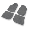 Tapis de Sol Velours adapté pour Audi A6 I C4 Avant, Berline (1994-1997) - Premium tapis de voiture - gris