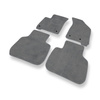 Tapis de Sol Velours adapté pour Fiat Freemont Crossover (2011-2016) - Premium tapis de voiture - gris