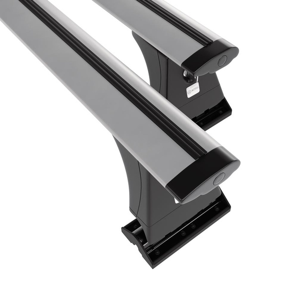 Barres de toit en aluminium adapté pour Citroen C5 Berline (2008-2017) - Porte-Bagages de Voiture argent - points de montage - (suivant le modèle de voiture ils peuvent se situer à différents endroits)