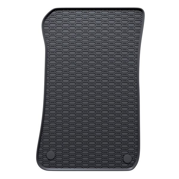 Tapis de sol en caoutchouc adapté pour BMW X1 E84 Crossover (2009-2015) - tapis de voiture - noir - 4 pcs.