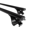 Barres de toit en aluminium adapté pour Audi A4 B9 Allroad (2016-2024) - Porte-Bagages de Voiture noir - rails