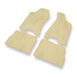 Tapis de Sol Velours adapté pour Audi 80 IV B4 Avant, Coupé, Cabriolet, Berline (1991-1996) - Premium tapis de voiture - beige