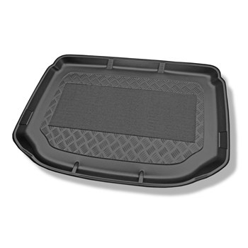 Tapis de coffre adapté pour Chevrolet Aveo T300 Hayon (06.2011-10.2020) - bac de coffre - protection de coffre voiture - coffre supérieur; pour les voitures avec plancher double