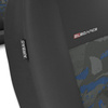 Housses de siège adaptées pour Peugeot 208 I, II (2012-....) - housse siege voiture universelles - couverture siege - 2UNE-BL