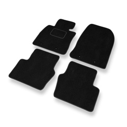 Tapis de Sol Velours adapté pour Mazda 2 III Hayon, Berline (2014-2023) - Premium tapis de voiture - noir