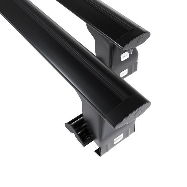 Barres de toit en aluminium adapté pour Volkswagen Jetta mk V Berline (2005-2010) - Porte-Bagages de Voiture noir - toit normal