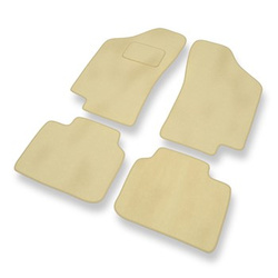 Tapis de Sol Velours adapté pour Fiat Tipo I Hayon (1988-1995) - Premium tapis de voiture - beige