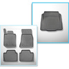 Kit tapis de coffre et tapis de voiture TPE pour: BMW 4 G22 Coupé (10.2020-....) - le bord arrière (au seuil de chargement) à couper